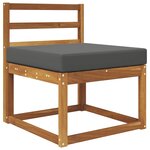vidaXL Coussin de canapé d'extérieur Anthracite 60 x 60 x 8 cm
