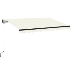 vidaXL Auvent rétractable automatique 350x250 cm Crème