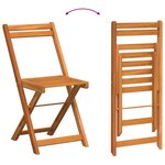vidaXL Ensemble Bistro Pliant 3 Pièces en Bois d'Acacia Massif