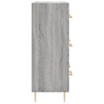 vidaXL Buffet sonoma gris 69 5x34x90 cm bois d'ingénierie