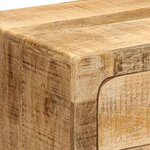 vidaXL Table de chevet 2 Pièces 40x32x46 cm bois massif de manguier brut