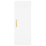 vidaXL Buffet haut Blanc 34 5x34x180 cm Bois d'ingénierie