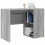 vidaXL Bureau Gris Sonoma 102 x 50 x 75 cm Bois d'ingénierie