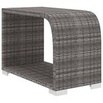 Vidaxl salon de jardin 10 pièces avec coussins résine tressée gris