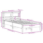 vidaXL Cadre de lit sans matelas 90x190 cm bois de pin massif