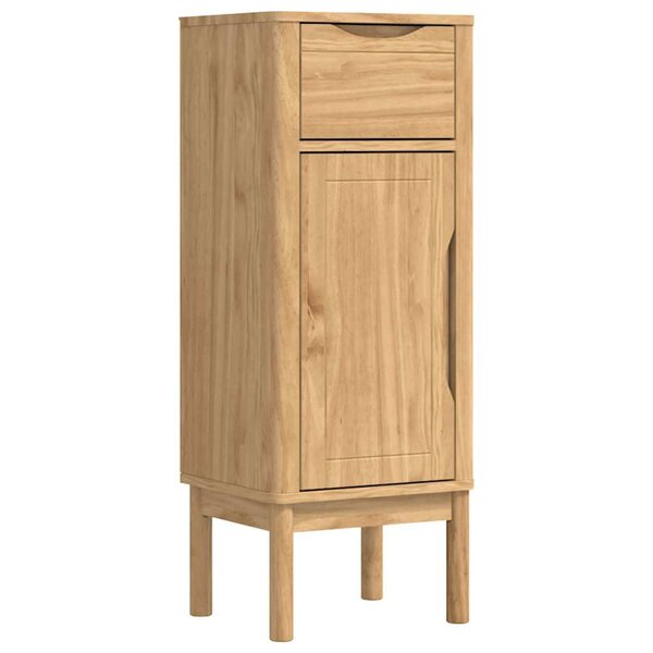 vidaXL Armoire de salle de bain FLORO Cire marron 35 x 30 x 90 cm