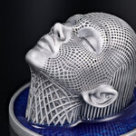 Monnaie LADY WATERFALL Wireframe Art 2 Oz Argent 2$ Niue 2026 (PRÉCOMMANDE)