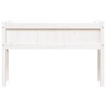 vidaXL Jardinières 2 Pièces avec pieds blanc bois de pin massif