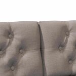vidaXL Tête de lit capitonnée Taupe 150 cm Pin massif