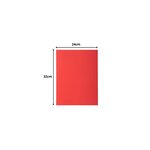 Paquet De 50 Chemises 2 Rabats Rock''s 210 - 24x32cm - Rouge - X 5 - Exacompta