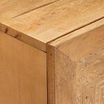 vidaXL Buffet 3 Pièces Marron 60 x 33 x 75 cm bois de manguier massif