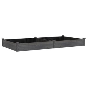 vidaXL Lit surélevé de jardin doublure 240x120x25 cm bois massif sapin