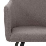vidaXL Chaises à manger lot de 2 taupe tissu