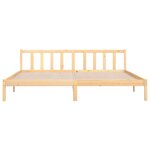 vidaXL Cadre de lit sans matelas bois massif