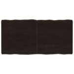 vidaXL Dessus de table bois massif traité bordure assortie