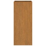 vidaXL Jardinière 32x29x75 cm acier corten