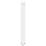 vidaXL Pieds de table à manger en forme de V  2 pièces  blanc  80 x (72-73 3) cm  acier