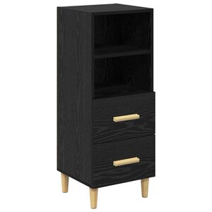 vidaXL Buffet Chêne noir 34 x 34 5 x 90 cm Bois d'ingénierie