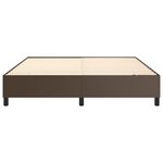 vidaXL Cadre de lit Marron 160x200 cm Similicuir