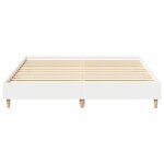 vidaXL Cadre de lit 2 Pièces Blanc 152 x 203 cm Bois d'ingénierie