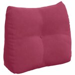 vidaXL Coussin de Dos Bordeaux 60 x 24 x 50 cm Velours