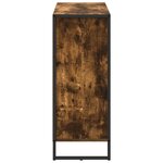 vidaXL Meuble d'appoint Chêne Fumé 96 5 x 30 x 75 cm Bois d'ingénierie
