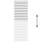 vidaXL Store zèbre gris clair largeur du tissu 70 9 cm polyester