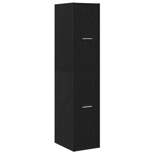 vidaXL Armoire d'apothicaire Chêne noir 30x41x144 5 cm Bois d'ingénierie