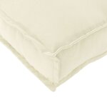 vidaXL Coussin pour banc de palette Crème 120 x 40 x 8 cm Tissu Oxford