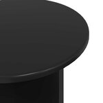 vidaXL Ensemble de tables d'appoint 2 pc Chêne noir Ø 45 x 45 cm