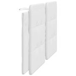 vidaXL Coussin de tête de lit blanc 180 cm similicuir
