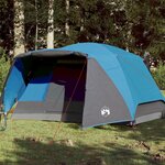 vidaXL Tente familiale avec porche 6 personnes bleu imperméable