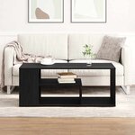 Table basse vidaXL Noir Chêne 100x50x40 cm Bois d'ingénierie