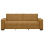 vidaXL Canapé à 3 places Marron 180 cm Velours