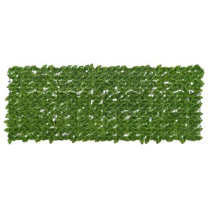 vidaXL Écran de balcon avec feuilles Vert et jaune 200 x 75 cm