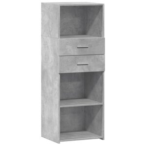 vidaXL Buffet haut gris béton 45x42 5x124 cm bois d'ingénierie