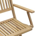 vidaXL Chaises pliables de jardin lot de 4 bois massif d'acacia