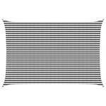 vidaXL Voile d'ombre 4 x 7 m HDPE Rectangulaire Anthracite et blanc