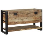 vidaXL Coffre de rangement 80x35x45 cm Bois de manguier brut