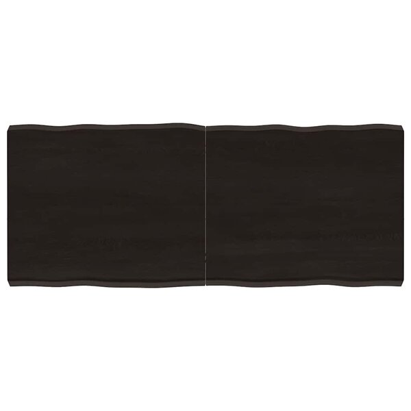 vidaXL Dessus de table bois massif traité bordure assortie