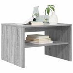 vidaXL Table basse Gris Sonoma 60 x 50 x 40 cm Bois d'ingénierie