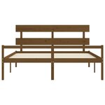 vidaXL Lit pour personne âgée sans matelas 200x200 cm bois massif