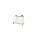 Chambre de bébé Light 3 pièces  lit de bébé évolutif commode à langer large armoire grande