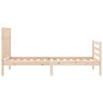vidaXL Cadre de lit et tête de lit 100x200 cm bois massif