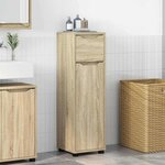 vidaXL Cabinet de salle de bain Chêne Sonoma 30 5 x 30 x 101 cm