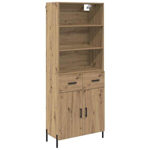 vidaXL Haut Armoire avec tiroir Chêne artisanal 69 5 x 32 5 x 180 cm