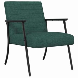 vidaXL fauteuil Vert foncé 59 x 75 x 78 cm tissu