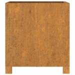 vidaXL Jardinières avec pieds 2 Pièces Rouillé 40x40x40 cm Acier corten