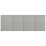 vidaXL Panneaux à chevilles muraux 4 Pièces 40x58 cm Acier