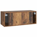 vidaXL Meuble TV mural Bois ancien 78 5 x 31 x 30 cm Bois d'ingénierie